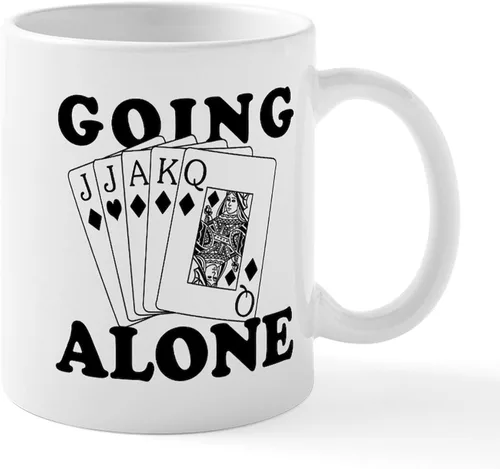 Miniatura 34 de CafePress Euchre Champ Mugs Taza de café de cerámica de 11 oz (11.0 fl oz)