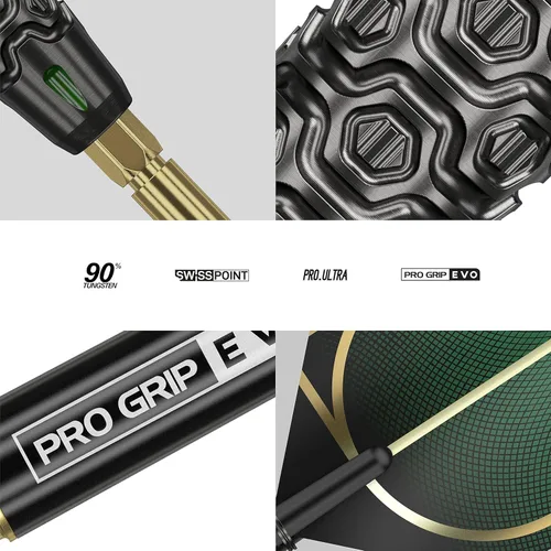 Miniatura 4 de Target Darts Cult - Juego de dardos de punta de acero al 90% de tungsteno Juego de dardos de punta suiza, barril de tungsteno, juego de dardos