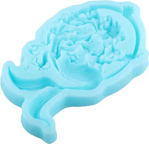 Miniatura 6 de Moldes de silicona para fondant de sirena para decoración de tartas, decoración de cupcakes, pasta de caramelo de chocolate, pasta de goma
