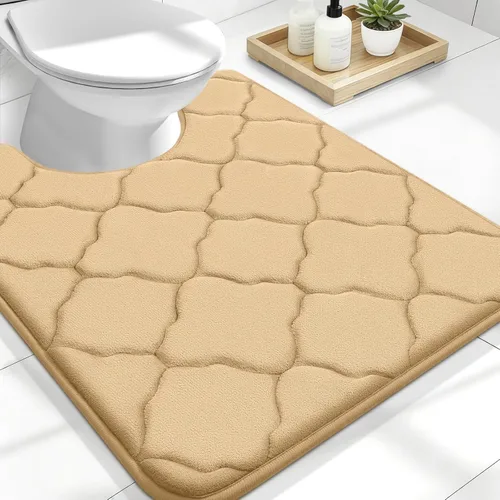 Miniatura 136 de OLANLY Alfombra de Baño de Espuma Viscoelástica de 24 x 16 pulgadas, Ultra Suave y Absorbente, Alfombras de Baño Antideslizantes, Cómodas, Lavables