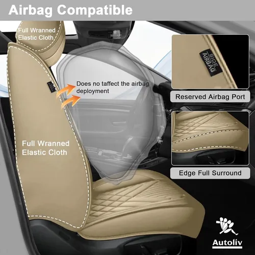 Miniatura 4 de TTX LIGHTING Juego completo de fundas de asiento de automóvil para Kia Sorento 2007-2026, funda protectora impermeable de piel sintética, compatible
