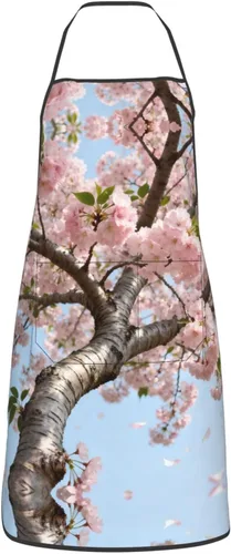 Miniatura 12 de Colorful Stars Delantal con bolsillos, delantales resistentes a las gotas de agua para mujeres y hombres, delantal ideal para uso doméstico