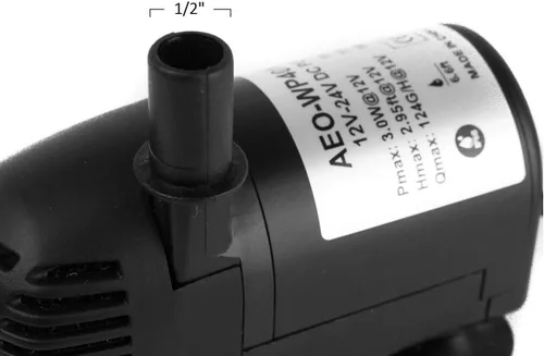 Miniatura 6 de Bomba de agua sumergible sin escobillas de 12V-24V DC 196 GPH para fuente solar hidroponía y acuaponía