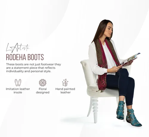 Miniatura 3 de Spring Step L'Artiste Rodeha - Botines para mujer con cierre de cremallera - Botas para mujer con silueta de punta puntiaguda estilo occidental
