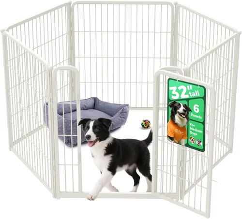 Miniatura 47 de FXW Homeplus Unleashed Corralito para Perros de Interior - Juego Sin Estrés y Seguro, Resistente de 24 Pulgadas 4 Paneles Corral para Cachorros