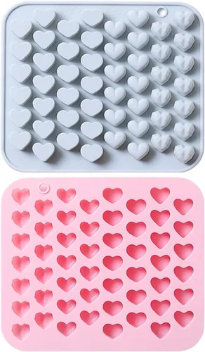 Miniatura 9 de Molde de silicona Chocoalte para el día de San Valentín, 2 formas diferentes, para decoración de pasteles, pequeña herramienta de arcilla de jabón