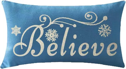 Miniatura 9 de ITFRO Juego de 2 fundas de almohada de algodón y lino, decoración de Navidad, decoración de pinos, árboles de pino, plantas del bosque, funda