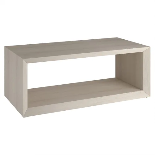 Henn&Hart Mesa auxiliar rectangular de madera de 48 pulgadas con estante de almacenamiento abierto para sala de estar, sala familiar u oficina,