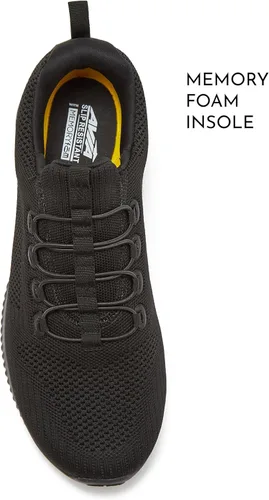 Miniatura 4 de Avia Anchor SR Mesh Slip On Black Zapatos antideslizantes para hombres, zapatos de trabajo resistentes al agua para hombre y restaurante o servicio