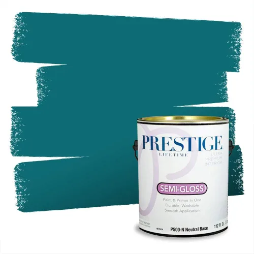 Miniatura 1041 de Pintura Exterior + imprimación PRESTIGE, todo-en-uno, 1 galón, acabado mate, color comparable al Valspar* Royal Gray* VS151-Gris real