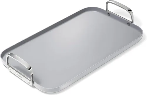 Miniatura 9 de Caraway Plancha de doble quemador, sartén de 19 x 12 pulgadas, revestimiento de cerámica antiadherente, no tóxico, sin PTFE ni PFOA, apto para horno