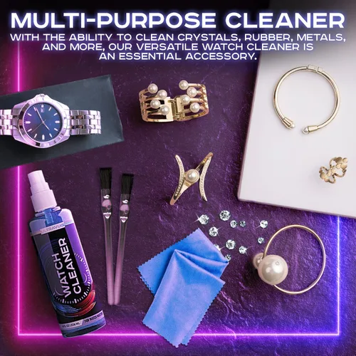 Miniatura 5 de ULTRAVUE Kit de limpieza de relojes limpia todos los relojes y joyas, incluyendo todos los metales, cristales y goma, 1 espray de gel limpiador