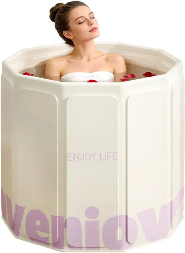 Miniatura 13 de Bañera portátil, bañera de hielo caliente, sin inflado, ducha, baño, spa, bañera plegable, sin instalación para el hogar y al aire libre