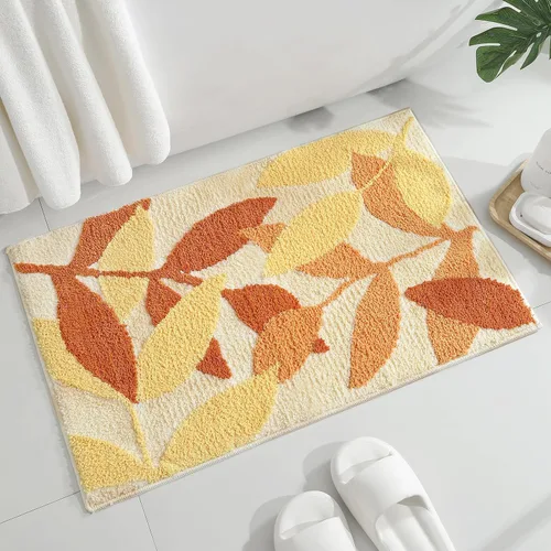 Miniatura 8 de Gibelle Alfombra de baño azul, antideslizante, fuerte y absorbente de agua, tapete de baño de microfibra de felpa, lavable a máquina, tapete