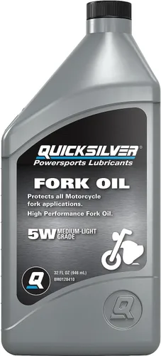 Quicksilver 8M0128410 Aceite de horquilla de motocicleta – 1 Qt.