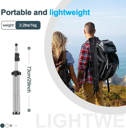 Miniatura 5 de EMART Soporte de Luz de 7 Pies para Fotografía, Trípode Portátil para Foto y Video, Paquete de 2 Soportes de Iluminación con Estuche de Transporte