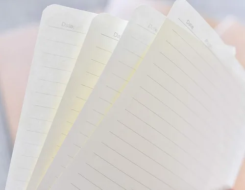 Miniatura 6 de TWONE Paquete de 3 cuadernos de viaje para viajeros o escuela, tapa blanda marrón kraft, 5.5 x 8.25 pulgadas, 96 páginas a rayas/48 hojas
