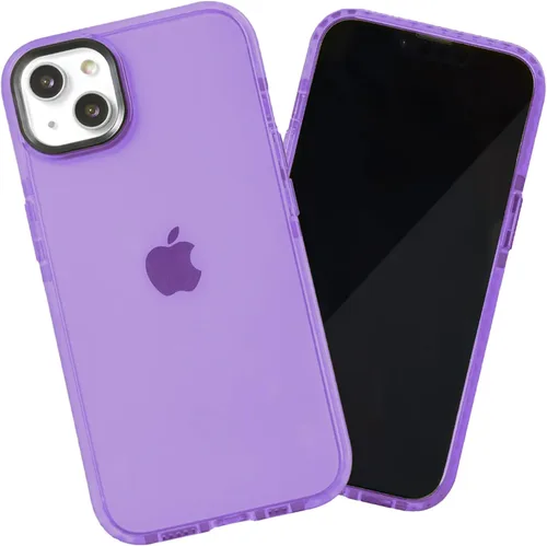 Miniatura 104 de SteepLab Funda de barrera para iPhone 13, protección de 360 grados que absorbe impactos con bisel elevado y colores llamativos (cielo azul brillante)