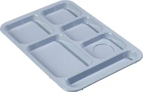 Miniatura 6 de Carlisle FoodService Products Bandeja de 6 compartimentos para mano derecha, 10" x 14", color negro