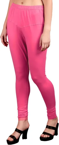 Miniatura 52 de ladyline Leggings Churidar elásticos de algodón para mujer Extra largos de longitud completa de cintura alta Talla regular y grande Pantalones