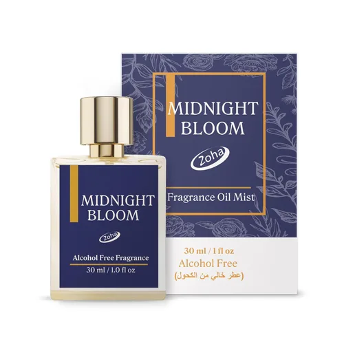Miniatura 2 de Zoha Perfume Midnight Bloom para mujer Impresión de bomba de flores Perfume limpio de larga duración sin alcohol Tamaño de viaje 1.0 fl oz
