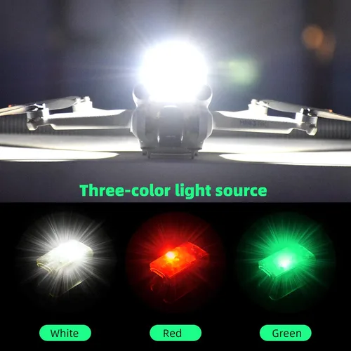 Miniatura 7 de HeiyRC Mini Drone Strobe Light - LED superbrillantes para DJI Air 3S/Neo/Avata 2/Mini 4K/3 Pro/4 Pro/2S/Mavic 3/Mavic 2/SE Drone Night Flight Anti