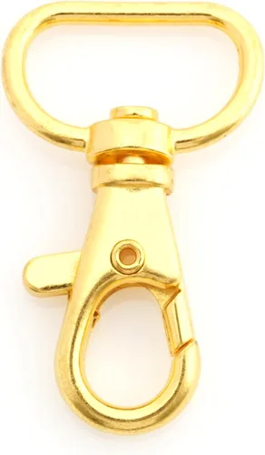 Miniatura 4 de CRAFTMEMORE Ganchos de presión de gatillo de 3/4 de pulgada, clásicos giratorios de langosta con cierre de pinza para bolso, 20 unidades, CSPS Dorado