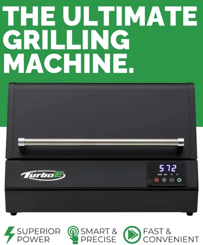Miniatura 2 de Parrilla eléctrica Turbo E XL, infrarrojo de 1700 W, rejilla de calentamiento y sonda, apto para apartamentos