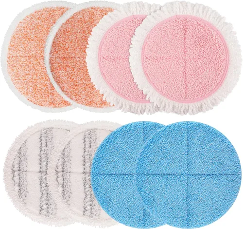Miniatura 8 de Almohadillas eléctricas para trapeador, almohadillas giratorias de 7.28 pulgadas, almohadilla redonda de repuesto para fregona para limpieza