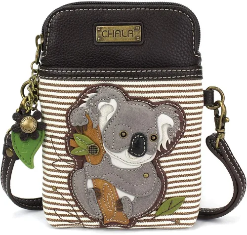 CHALA Bolso cruzado para teléfono celular, bolso de lona multicolor para mujer, con correa ajustable, Varios colores, Moderno