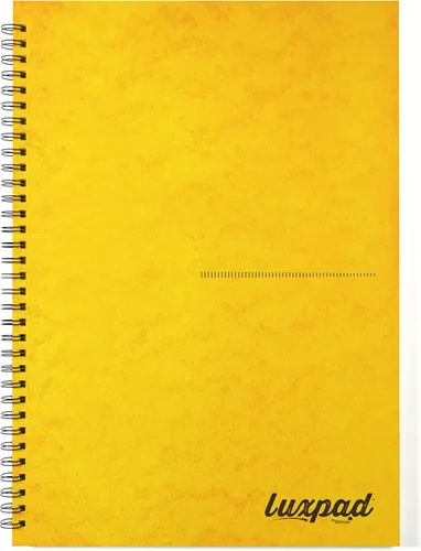 Silvine Luxpad - Cuaderno de papel (A4, 120 páginas), color amarillo