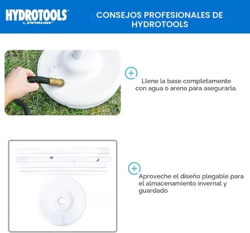 Miniatura 9 de HydroTools de Swimline perchero para toallas para el costado de la alberca