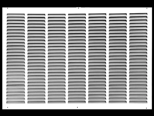 Miniatura 66 de HVAC Premium 30' x 10' [Abertura de conducto] Rejilla de aire de retorno de acero estampado plano - Pared lateral y techo - Cubierta de conducto