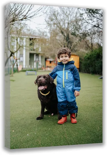 Miniatura 11 de Impresiones de lienzo personalizadas con tus fotos, arte de pared enmarcado personalizado, cuadros de lienzo personalizados para mascotas/familia