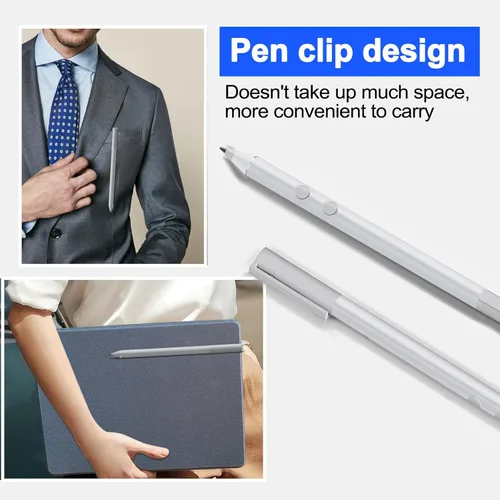 Miniatura 6 de Lápiz óptico para HP Envy X360 Pavilion X360 Specter X360 Spectre X2 Envy X2 recargable MPP 1.51 Tilt Active Pen con sensibilidad a la presión 1024