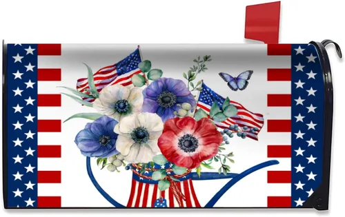 Miniatura 27 de Funda magnética para buzón de otoño, camión, tamaño estándar de 18 x 21 pulgadas, diseño de calabazas de Acción de Gracias, cosecha, hojas de arce
