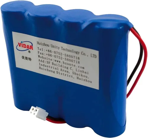 VIDAR - Batería recargable de iones de litio de 7.4 V 5200 mAh de alta capacidad con enchufe JST PH2.54/2P (personalizable) para electrónica,