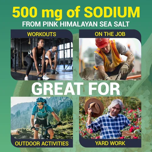 Miniatura 7 de Dr. Berg Sports - Electrolitos de hidratación en polvo con más sal (rosa Himalaya) – 30 paquetes de electrolitos keto en polvo con un delicioso