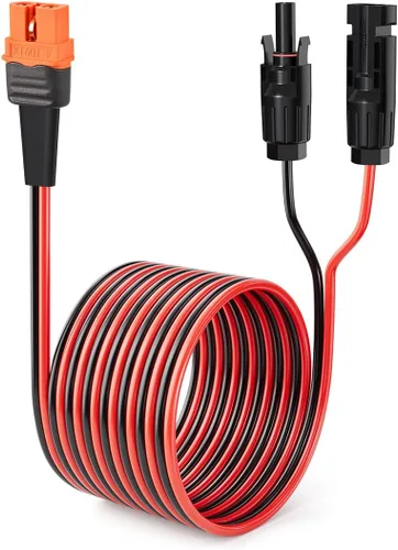 Miniatura 10 de ELFCULB Cable solar a XT60i de 12 AWG de 10 pies 2 10 25 35 50 75 100 pies conector solar a XT60i cable adaptador para estación de energía portátil