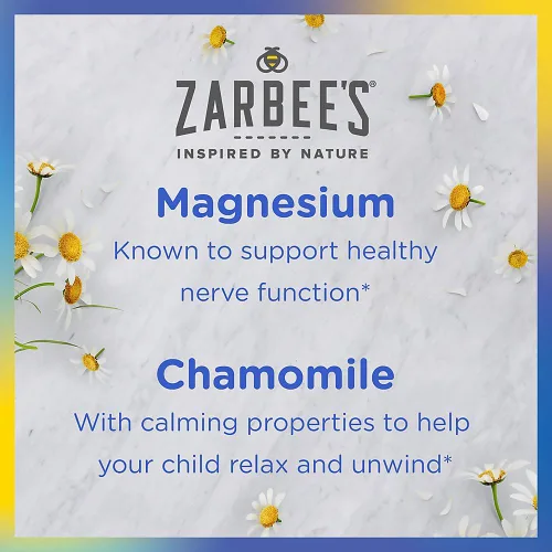 Miniatura 4 de Zarbee's Naturals - Gomitas calmantes para niños, magnesio para niños a partir de 5 años, sin melatonina, apoyo para una mente y cuerpo tranquilos