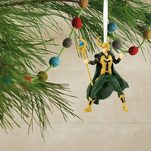 Miniatura 5 de Hallmark Marvel Loki - Adorno navideño de resina