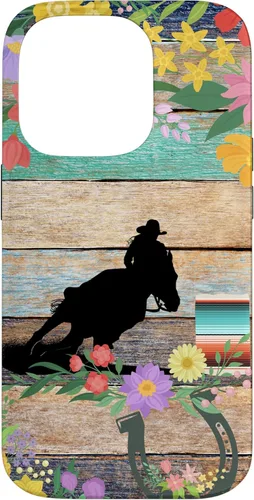 Miniatura 17 de Cute Serape Spring Flower Rodeo Western Horse Barrel Racing Case for iPhone 17