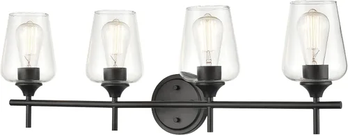 Miniatura 11 de ML Lighting Ashford - 3 tocador de baño ligero, 10.25 pulgadas de alto y 22 pulgadas de ancho, acabado de níquel cepillado cepillado níquel