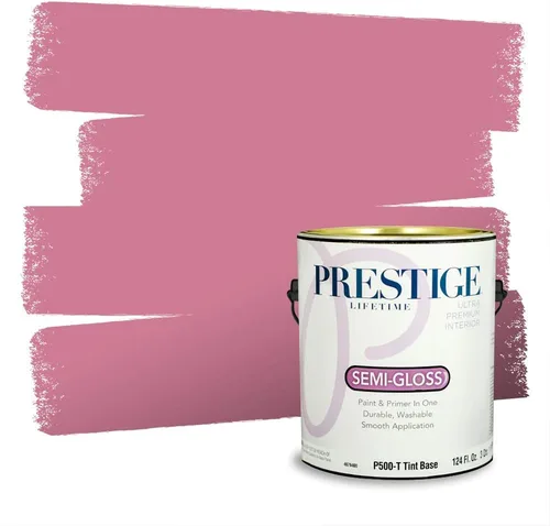 Miniatura 737 de Prestige Paints Pintura exterior e imprimación en uno, 1 galón, plano, coincidencia comparable de Valspar* Amber Rose*