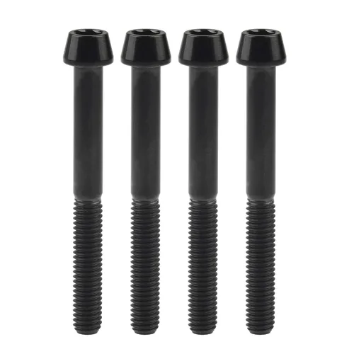 Miniatura 93 de Titanio Ti M6 x 10 16 18 20 25 30 35 40 45 50 55 60 2.559 in Allen - Tornillos hexagonales de 2.559 in, tornillos cónicos, paquete de 4