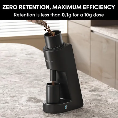 Miniatura 9 de Wirsh - Molinillo de café eléctrico de dosis única Geimori GU38 con rebabas cónicas de 6 núcleos de 1.496 pulgadas, ajuste continuo para expreso
