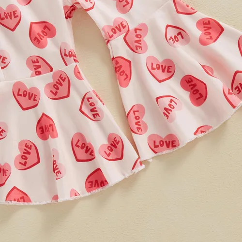 Miniatura 20 de Gueuusu Conjunto de ropa de manga larga para bebé niña con texto en inglés "My 1st Christmas", sudadera de manga larga con pantalones acanalados