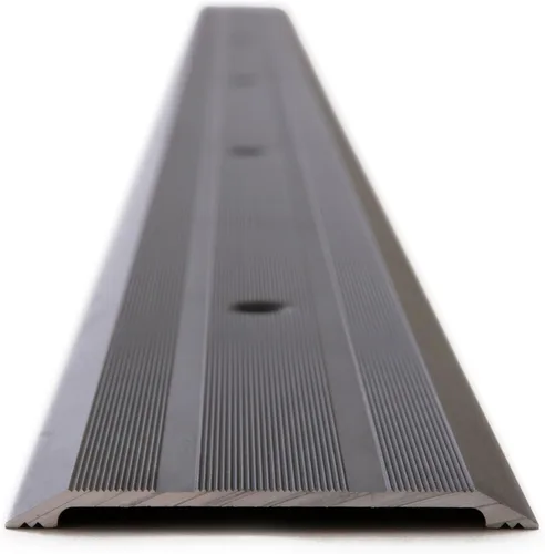 Umbrales de aluminio de 7 pulgadas, negro/plata, sillín de uso residencial/comercial, fácil instalación y accesible/clasificación a prueba de