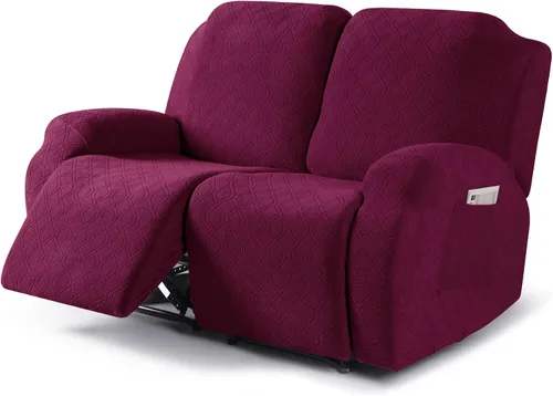 Miniatura 16 de VANSOFY Funda para silla reclinable, 3 piezas elásticas para silla reclinable, funda suave para silla reclinable, protector de muebles para perros
