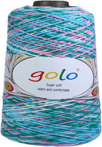 Miniatura 19 de golo Hilo de cono de lana para tejer 8.8oz 400yd 100% hilo de lana para tejer a mano 401-Blanco
